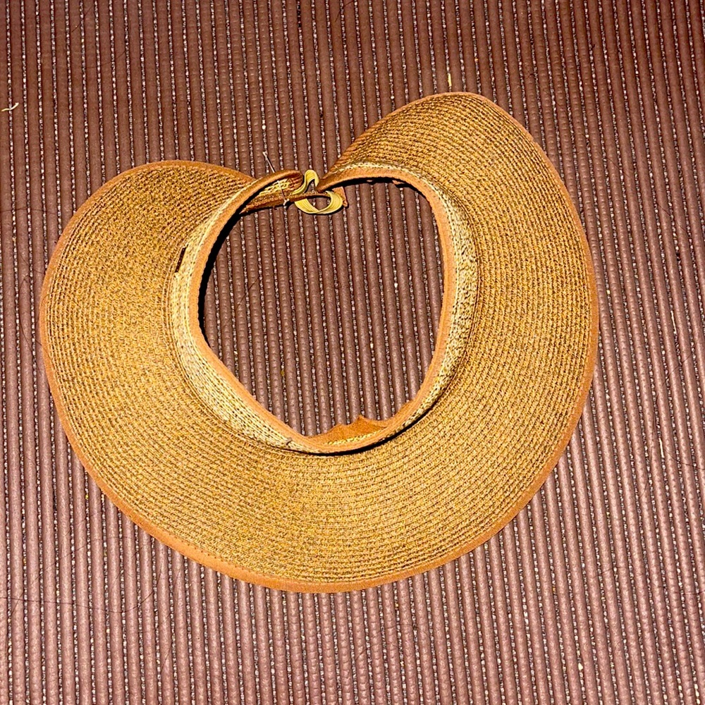 Sunnsand Visor in Organza Gold One Size Fits All